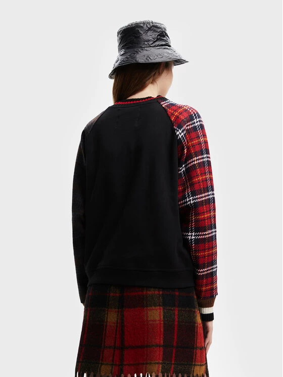 Desigual Γυναίκες Μπλούζες Χωρίς Φερμουάρ Μπλούζα Checks 22WWSK51 Μαύρο Regular Fit 5 Desigual Γυναίκες Μπλούζες Χωρίς Φερμουάρ Μπλούζα Checks 22WWSK51 Μαύρο Regular Fit - Image 3