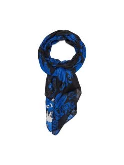 Desigual Γυναίκες Φουλάρια Πασμίνα 22WAWA17 Σκούρο μπλε