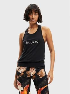 Desigual Γυναίκες Tops Τοπ Cuarzo 22WWTK03 Μαύρο Regular Fit