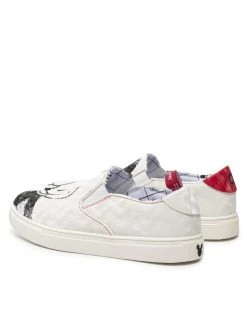 Desigual Γυναίκες Κλειστά Παπούτσια Πάνινα παπούτσια Slip On Mickey 22SSKP10 Λευκό -Εξοδος Desigual Κατάστημα unnamed file 2292