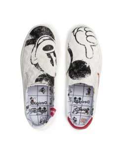 Desigual Γυναίκες Κλειστά Παπούτσια Πάνινα παπούτσια Slip On Mickey 22SSKP10 Λευκό -Εξοδος Desigual Κατάστημα unnamed file 2294