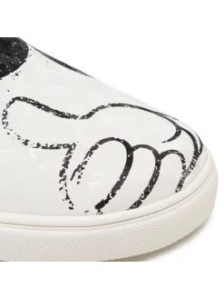 Desigual Γυναίκες Κλειστά Παπούτσια Πάνινα παπούτσια Slip On Mickey 22SSKP10 Λευκό -Εξοδος Desigual Κατάστημα unnamed file 2295