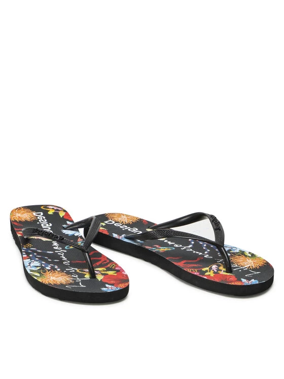 Desigual Γυναίκες Σαγιονάρες 22SSHP03 Μαύρο 7 Desigual Γυναίκες Σαγιονάρες 22SSHP03 Μαύρο - Image 5