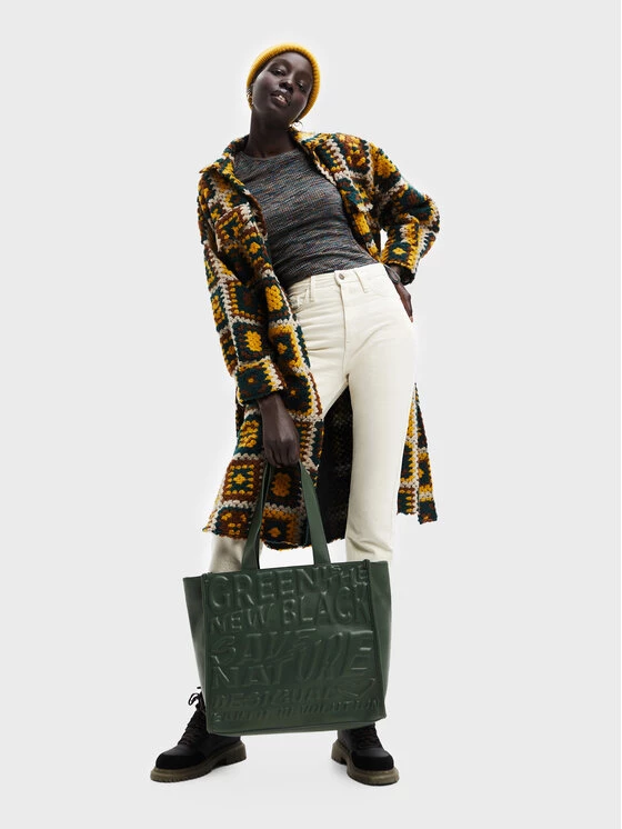 Desigual Γυναίκες Μεταβατικά Παλτά Παλτό μεταβατικό Hungria 22WWEWAL Έγχρωμο Oversize 4 Desigual Γυναίκες Μεταβατικά Παλτά Παλτό μεταβατικό Hungria 22WWEWAL Έγχρωμο Oversize - Image 2