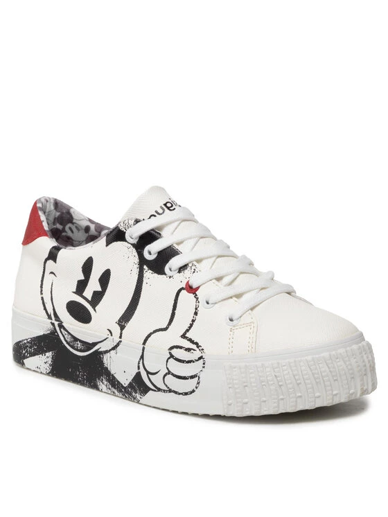 Desigual Γυναίκες Αθλητικά Street Mickey 22SSKP24 Λευκό 3 Desigual Γυναίκες Αθλητικά Street Mickey 22SSKP24 Λευκό