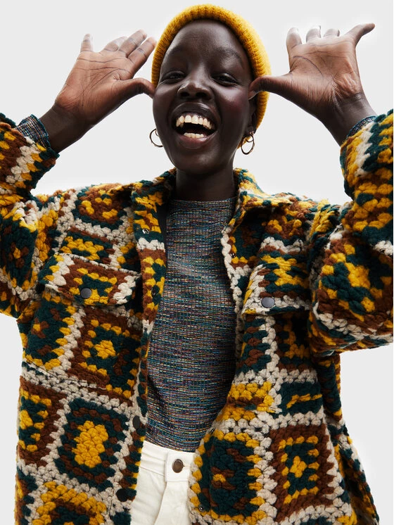 Desigual Γυναίκες Μεταβατικά Παλτά Παλτό μεταβατικό Hungria 22WWEWAL Έγχρωμο Oversize 6 Desigual Γυναίκες Μεταβατικά Παλτά Παλτό μεταβατικό Hungria 22WWEWAL Έγχρωμο Oversize - Image 4