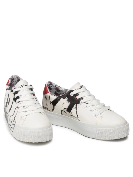 Desigual Γυναίκες Αθλητικά Street Mickey 22SSKP24 Λευκό 7 Desigual Γυναίκες Αθλητικά Street Mickey 22SSKP24 Λευκό - Image 5