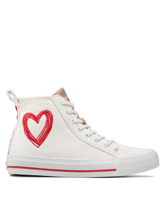 Desigual Γυναίκες Αθλητικά Beta Heart 22SSKA03 Λευκό 4 Desigual Γυναίκες Αθλητικά Beta Heart 22SSKA03 Λευκό - Image 2