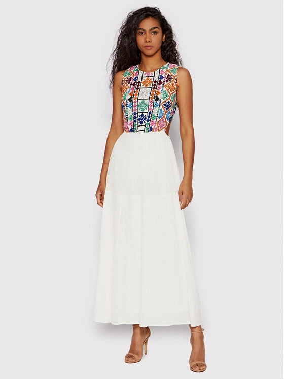 Desigual Γυναίκες Καλοκαιρινά Φορέματα Φόρεμα καλοκαιρινό Juno 22SWVW10 Λευκό Regular Fit 3 Desigual Γυναίκες Καλοκαιρινά Φορέματα Φόρεμα καλοκαιρινό Juno 22SWVW10 Λευκό Regular Fit