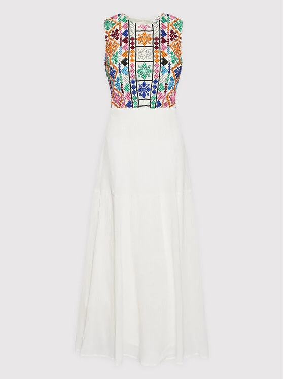 Desigual Γυναίκες Καλοκαιρινά Φορέματα Φόρεμα καλοκαιρινό Juno 22SWVW10 Λευκό Regular Fit 7 Desigual Γυναίκες Καλοκαιρινά Φορέματα Φόρεμα καλοκαιρινό Juno 22SWVW10 Λευκό Regular Fit - Image 5