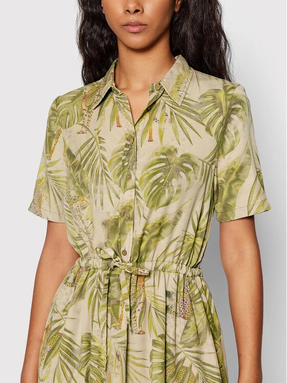 Desigual Γυναίκες Φορέματα σε Στυλ Πουκάμισο & Σεμιζιέ Φόρεμα πουκάμισο Agora 22SWVW57 Μπεζ Regular Fit 6 Desigual Γυναίκες Φορέματα σε Στυλ Πουκάμισο & Σεμιζιέ Φόρεμα πουκάμισο Agora 22SWVW57 Μπεζ Regular Fit - Image 4