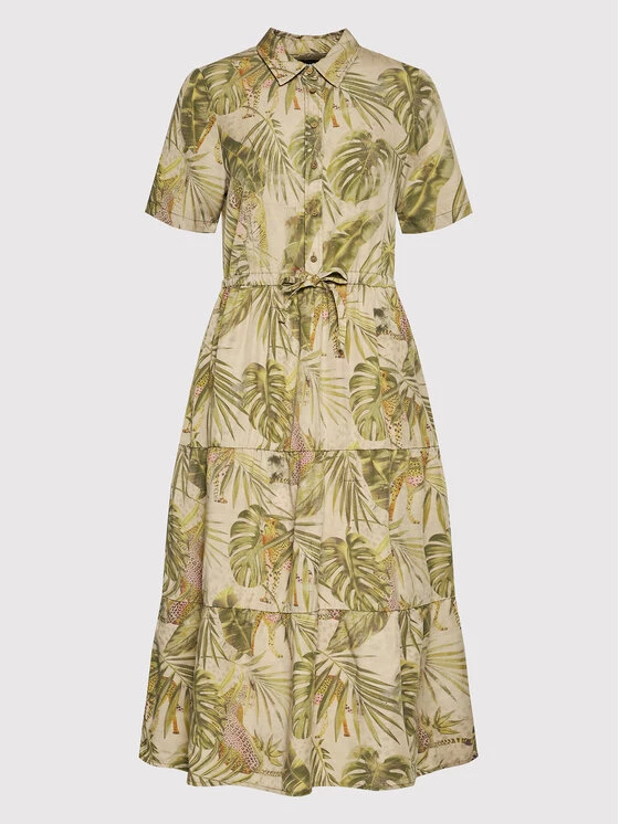 Desigual Γυναίκες Φορέματα σε Στυλ Πουκάμισο & Σεμιζιέ Φόρεμα πουκάμισο Agora 22SWVW57 Μπεζ Regular Fit 7 Desigual Γυναίκες Φορέματα σε Στυλ Πουκάμισο & Σεμιζιέ Φόρεμα πουκάμισο Agora 22SWVW57 Μπεζ Regular Fit - Image 5