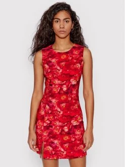 Desigual Γυναίκες Καθημερινά Φορέματα Φόρεμα καθημερινό Amapola 22SWVW68 Κόκκινο Regular Fit