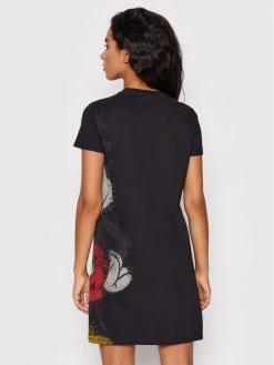 Desigual Γυναίκες Καθημερινά Φορέματα Φόρεμα καθημερινό DISNEY My Mickey 22SWVK41 Μαύρο Regular Fit -Εξοδος Desigual Κατάστημα unnamed file 2445