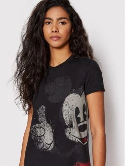 Desigual Γυναίκες Καθημερινά Φορέματα Φόρεμα καθημερινό DISNEY My Mickey 22SWVK41 Μαύρο Regular Fit -Εξοδος Desigual Κατάστημα unnamed file 2446