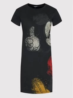 Desigual Γυναίκες Καθημερινά Φορέματα Φόρεμα καθημερινό DISNEY My Mickey 22SWVK41 Μαύρο Regular Fit -Εξοδος Desigual Κατάστημα unnamed file 2447