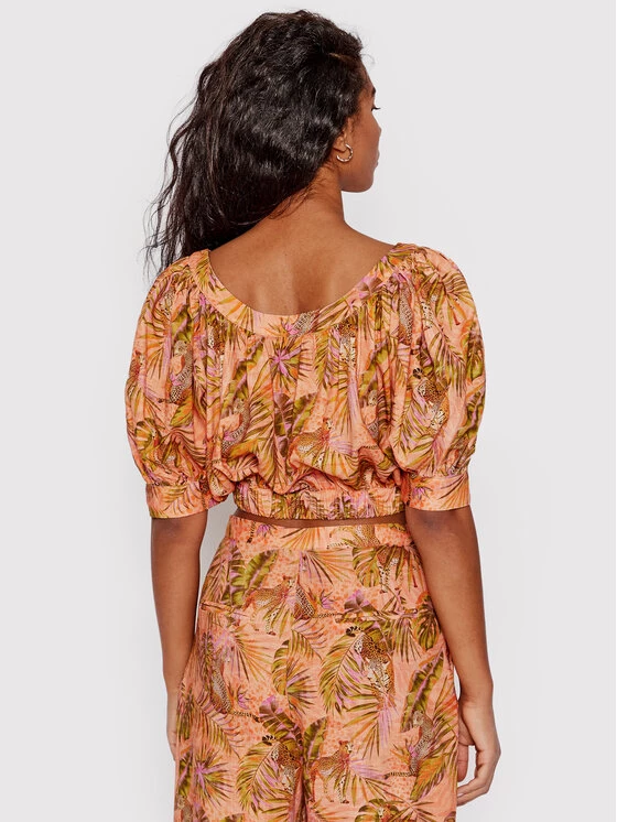 Desigual Γυναίκες Μπλουζάκια Μπλουζάκι Safar 22SWBW32 Πορτοκαλί Regular Fit 5 Desigual Γυναίκες Μπλουζάκια Μπλουζάκι Safar 22SWBW32 Πορτοκαλί Regular Fit - Image 3