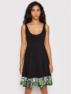 Desigual Γυναίκες Καθημερινά Φορέματα Φόρεμα καθημερινό Camile 22SWVK05 Μαύρο Regular Fit