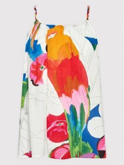 Desigual Γυναίκες Tops Τοπ Rodas 22SWBW37 Λευκό Regular Fit -Εξοδος Desigual Κατάστημα unnamed file 2472