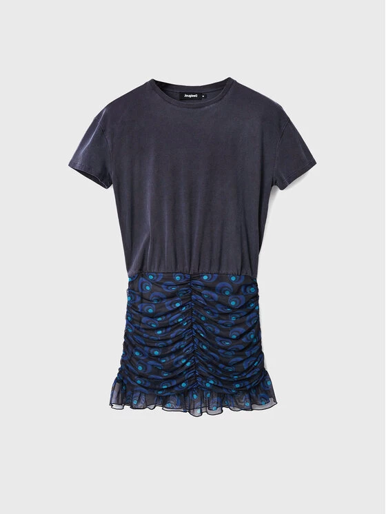 Desigual Γυναίκες Καθημερινά Φορέματα Φόρεμα καθημερινό Bilba 22WWVK53 Σκούρο μπλε Regular Fit 7 Desigual Γυναίκες Καθημερινά Φορέματα Φόρεμα καθημερινό Bilba 22WWVK53 Σκούρο μπλε Regular Fit - Image 5