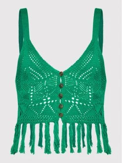 Desigual Γυναίκες Tops Τοπ Crochet 22SWTKAJ Πράσινο Regular Fit -Εξοδος Desigual Κατάστημα unnamed file 2507