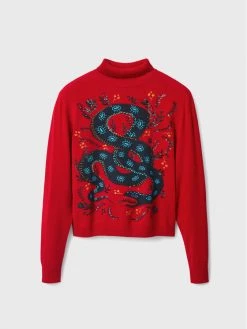 Desigual Γυναίκες Ζιβάγκο Tula 22WWJF20 Κόκκινο Regular Fit -Εξοδος Desigual Κατάστημα unnamed file 253