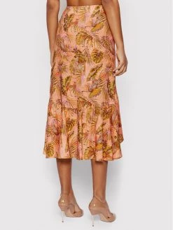 Desigual Γυναίκες Φούστα Midi Safari 22SWFW12 Πορτοκαλί Regular Fit -Εξοδος Desigual Κατάστημα unnamed file 2530