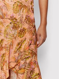 Desigual Γυναίκες Φούστα Midi Safari 22SWFW12 Πορτοκαλί Regular Fit -Εξοδος Desigual Κατάστημα unnamed file 2531