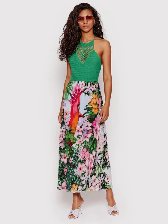 Desigual Γυναίκες Καλοκαιρινά Φορέματα Φόρεμα καλοκαιρινό Parrot 22SWMW10 Έγχρωμο Regular Fit 4 Desigual Γυναίκες Καλοκαιρινά Φορέματα Φόρεμα καλοκαιρινό Parrot 22SWMW10 Έγχρωμο Regular Fit - Image 2