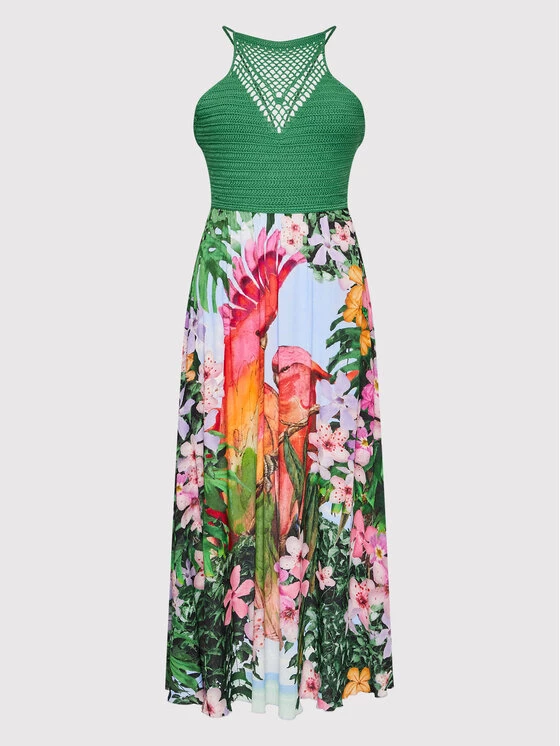 Desigual Γυναίκες Καλοκαιρινά Φορέματα Φόρεμα καλοκαιρινό Parrot 22SWMW10 Έγχρωμο Regular Fit 7 Desigual Γυναίκες Καλοκαιρινά Φορέματα Φόρεμα καλοκαιρινό Parrot 22SWMW10 Έγχρωμο Regular Fit - Image 5