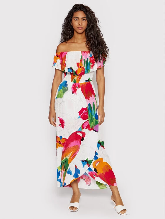 Desigual Γυναίκες Καλοκαιρινά Φορέματα Φόρεμα καλοκαιρινό Pahoa 22SWVW47 Έγχρωμο Regular Fit 4 Desigual Γυναίκες Καλοκαιρινά Φορέματα Φόρεμα καλοκαιρινό Pahoa 22SWVW47 Έγχρωμο Regular Fit - Image 2