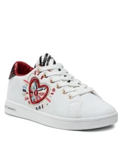 Desigual Γυναίκες Αθλητικά Shoes Cosmic Heart 21WSKP07 Λευκό