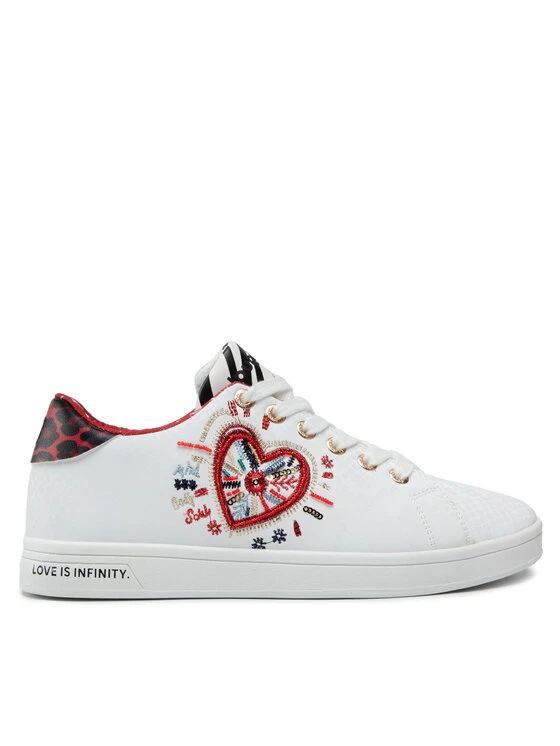Desigual Γυναίκες Αθλητικά Shoes Cosmic Heart 21WSKP07 Λευκό 4 Desigual Γυναίκες Αθλητικά Shoes Cosmic Heart 21WSKP07 Λευκό - Image 2