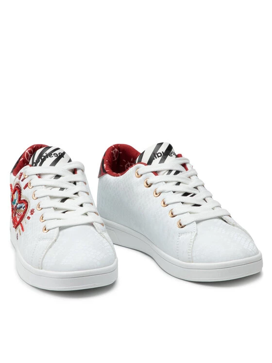 Desigual Γυναίκες Αθλητικά Shoes Cosmic Heart 21WSKP07 Λευκό 7 Desigual Γυναίκες Αθλητικά Shoes Cosmic Heart 21WSKP07 Λευκό - Image 5