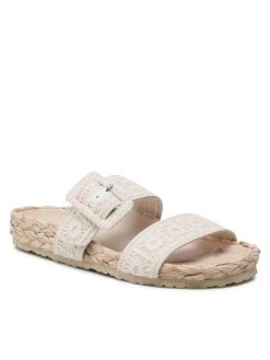 Desigual Γυναίκες Παντόφλες Aries Crochet 22SSHA05 Μπεζ