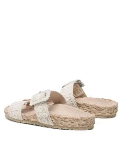 Desigual Γυναίκες Παντόφλες Aries Crochet 22SSHA05 Μπεζ -Εξοδος Desigual Κατάστημα unnamed file 2602