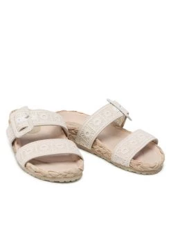 Desigual Γυναίκες Παντόφλες Aries Crochet 22SSHA05 Μπεζ -Εξοδος Desigual Κατάστημα unnamed file 2604