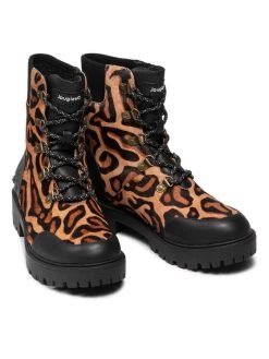 Desigual Γυναίκες Biker Μποτάκια Μποτάκια Shoes Biker Leopard 21WSTL02 Καφέ -Εξοδος Desigual Κατάστημα unnamed file 2610