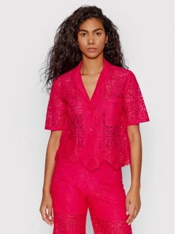 Desigual Γυναίκες Casual Πουκάμισα Πουκάμισο Austin 22SWCW17 Ροζ Regular Fit