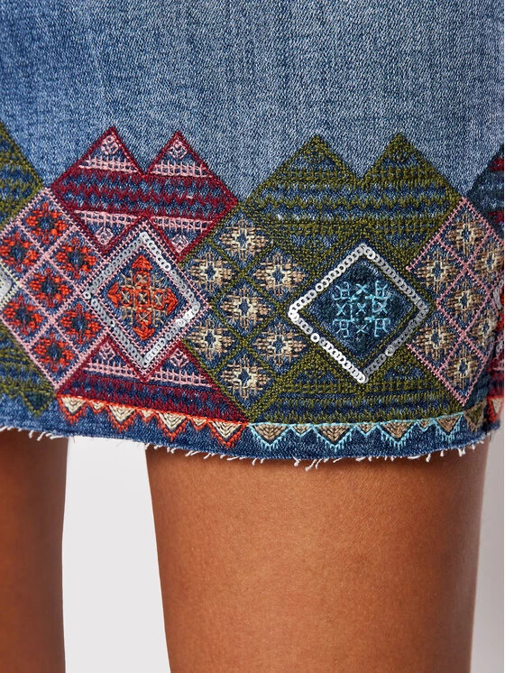 Desigual Γυναίκες Mini Φούστα τζιν Lausana 22SWFD03 Σκούρο μπλε Slim Fit 6 Desigual Γυναίκες Mini Φούστα τζιν Lausana 22SWFD03 Σκούρο μπλε Slim Fit - Image 4