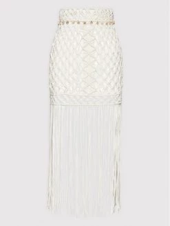 Desigual Γυναίκες Φούστα Mini Shell 22SWFF0 Μπεζ Slim Fit -Εξοδος Desigual Κατάστημα unnamed file 2653