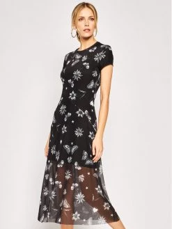 Desigual Γυναίκες Καθημερινά Φορέματα Φόρεμα καθημερινό Austin 20SWVK68 Μαύρο Slim Fit