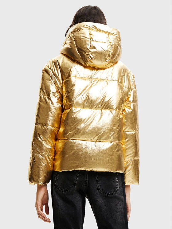 Desigual Γυναίκες Χειμωνιάτικα Μπουφάν Μπουφάν πουπουλένιο Jiman 22WWEWB9 Χρυσό Oversize 5 Desigual Γυναίκες Χειμωνιάτικα Μπουφάν Μπουφάν πουπουλένιο Jiman 22WWEWB9 Χρυσό Oversize - Image 3