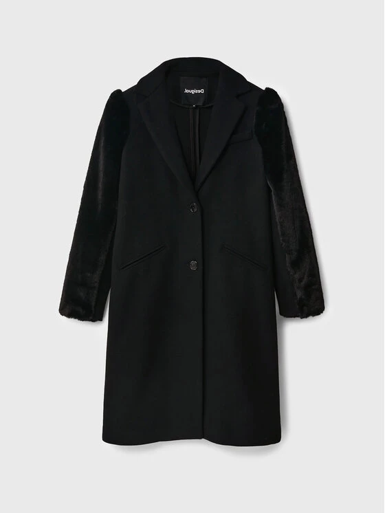 Desigual Γυναίκες Μεταβατικά Παλτά Μάλλινο παλτό Maravillas 22WWEWA7 Μαύρο Regular Fit 7 Desigual Γυναίκες Μεταβατικά Παλτά Μάλλινο παλτό Maravillas 22WWEWA7 Μαύρο Regular Fit - Image 5