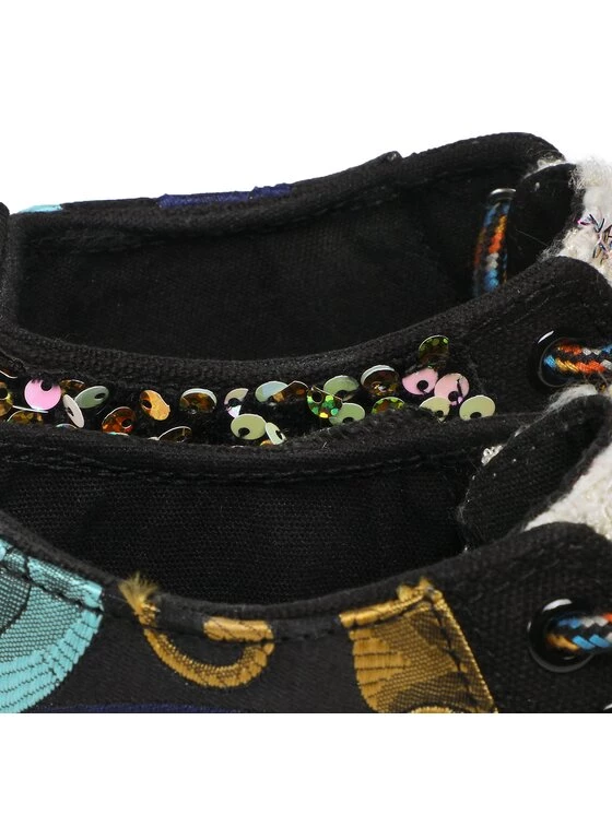 Desigual Γυναίκες Ψηλά Sneakers Sneakers 22WSKA21 Μαύρο 7 Desigual Γυναίκες Ψηλά Sneakers Sneakers 22WSKA21 Μαύρο - Image 5