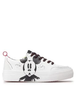 Desigual Γυναίκες Αθλητικά Mickey Crack 22WSKP29 Λευκό -Εξοδος Desigual Κατάστημα unnamed file 2954