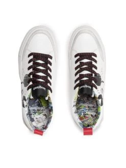 Desigual Γυναίκες Αθλητικά Mickey Crack 22WSKP29 Λευκό -Εξοδος Desigual Κατάστημα unnamed file 2957