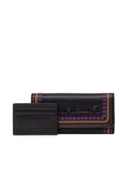 Desigual Γυναίκες Πορτοφόλια Μεγάλο Πορτοφόλι Γυναικείο 22WAYP22 Μαύρο