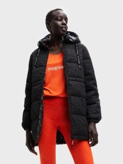 Desigual Γυναίκες Πουπουλένια Μπουφάν Μπουφάν πουπουλένιο Kalmar 22WWEW43 Μαύρο Regular Fit