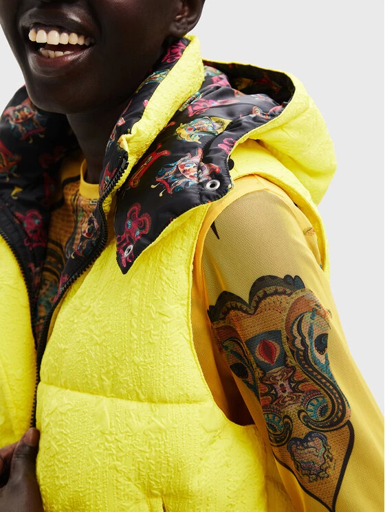 Desigual Γυναίκες Γιλέκα Γιλέκο MONSIEUR CHRISTIAN LACROIX Lekran 22WWEWB1 Κίτρινο Regular Fit 6 Desigual Γυναίκες Γιλέκα Γιλέκο MONSIEUR CHRISTIAN LACROIX Lekran 22WWEWB1 Κίτρινο Regular Fit - Image 4